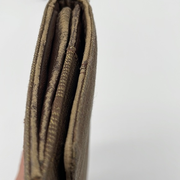 Chanel CC Flap Canvas Travel Line Long Wallet in Khaki/Brown - Picture 7 of 15